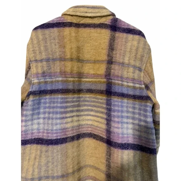 Wilfred Free Aritzia The Ganna Shirt Jacket Elaine Violet Purple Women's Size M - Picture 4 of 13